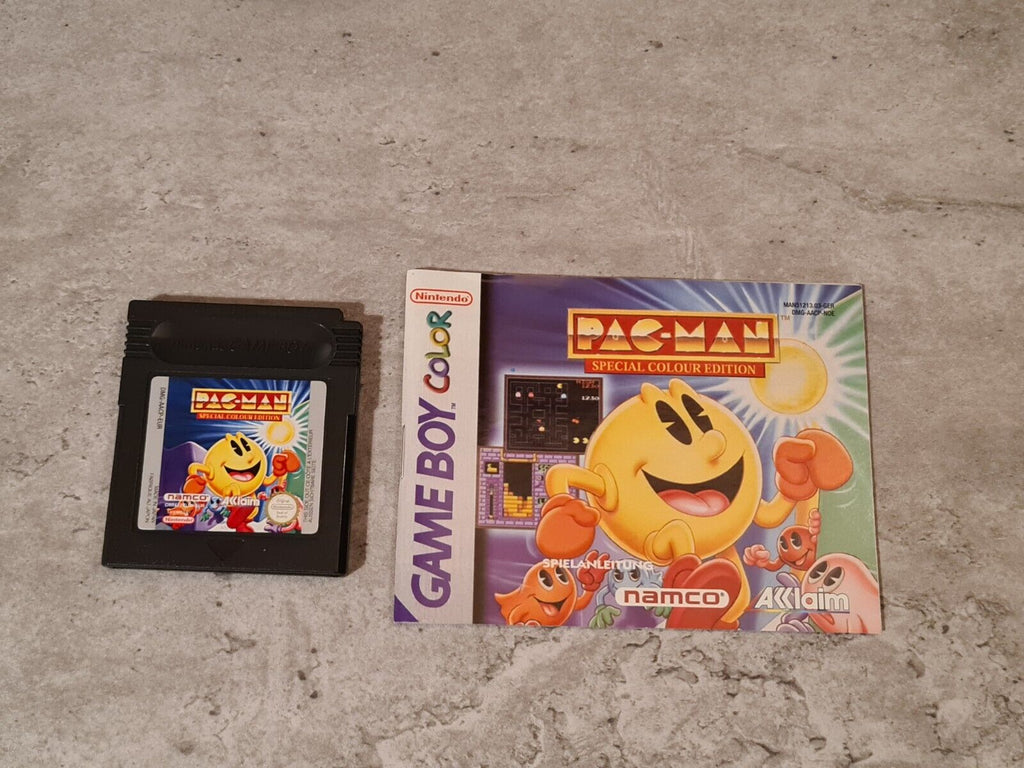 Nintendo Game Boy Color Pac-Man Special Colour Edition mit OVP und Anleitung EUR - T-Retro-Games 