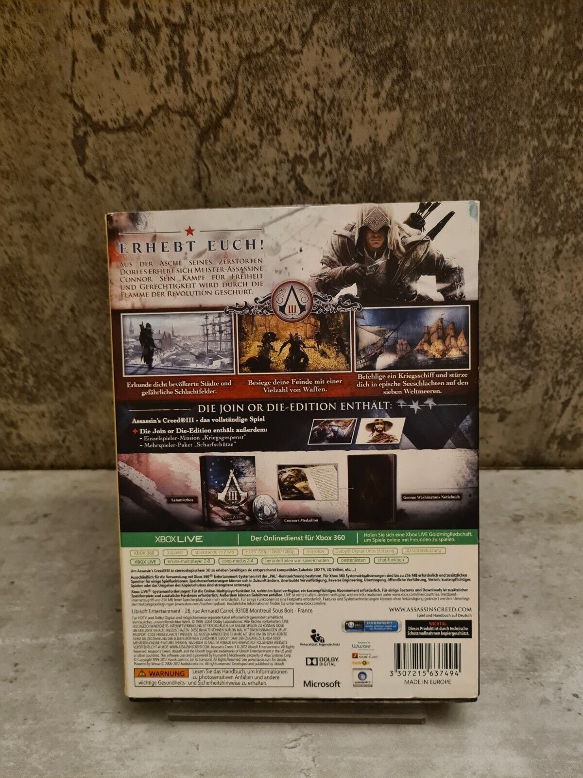 XBOX360 Assasin's Creed III Join or Die Limited Edition OVP - T-Retro-Games 