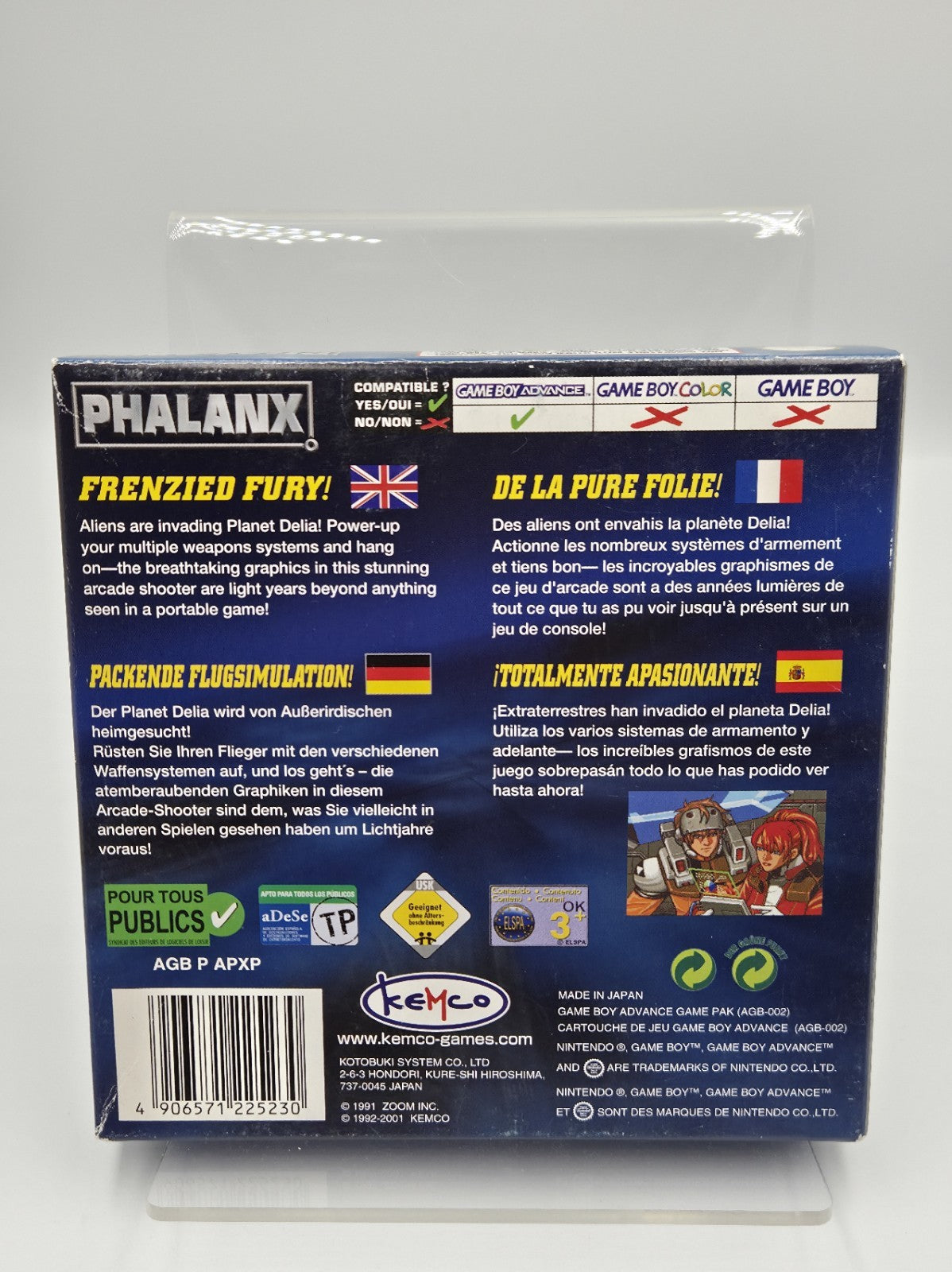 Nintendo Game Boy Advance Phalanx mit OVP und Anleitung EUR
