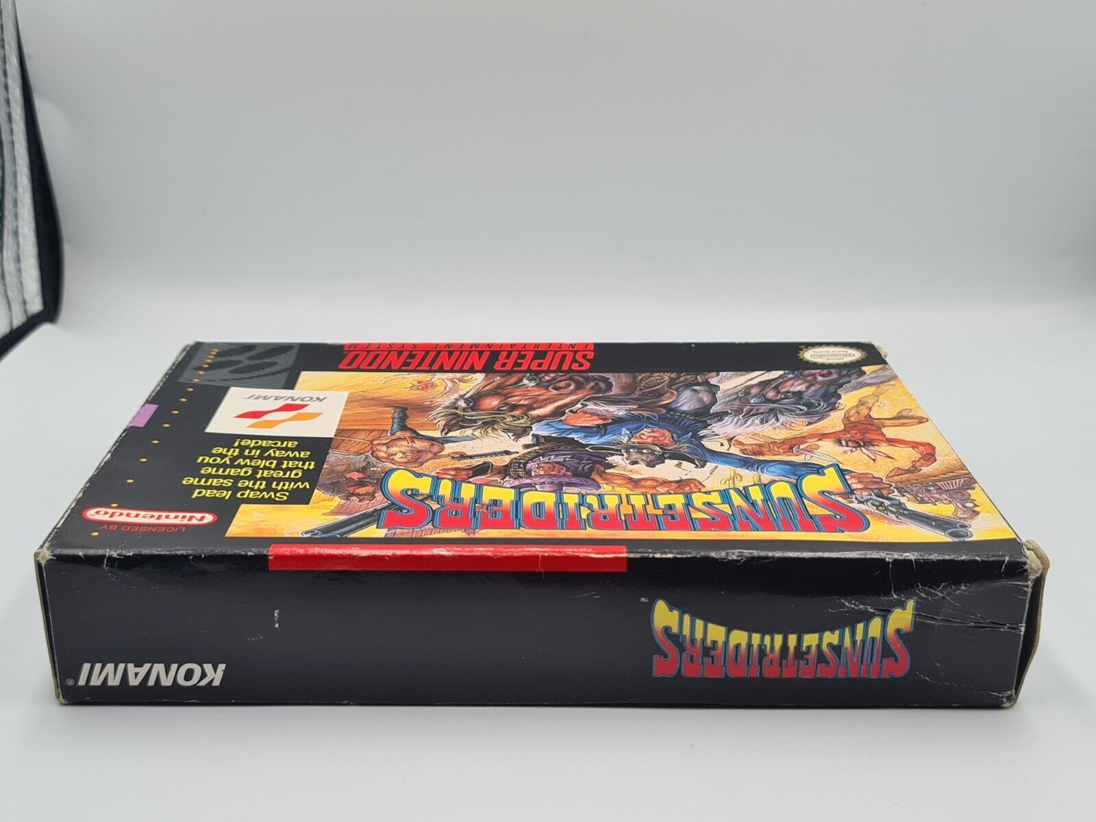SNES Super Nintendo Sunset Riders mit OVP und Anleitung NTSC-USA - T-Retro-Games 