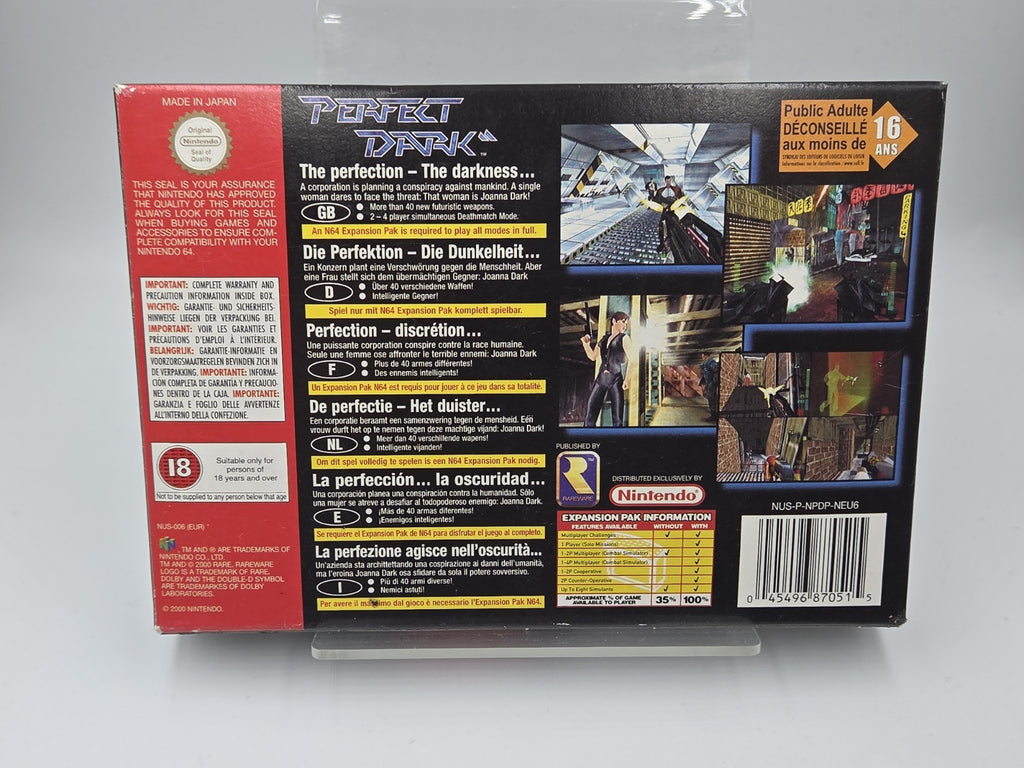 N64 Nintendo 64 Spiel Perfect Dark mit OVP und Anleitung EUR