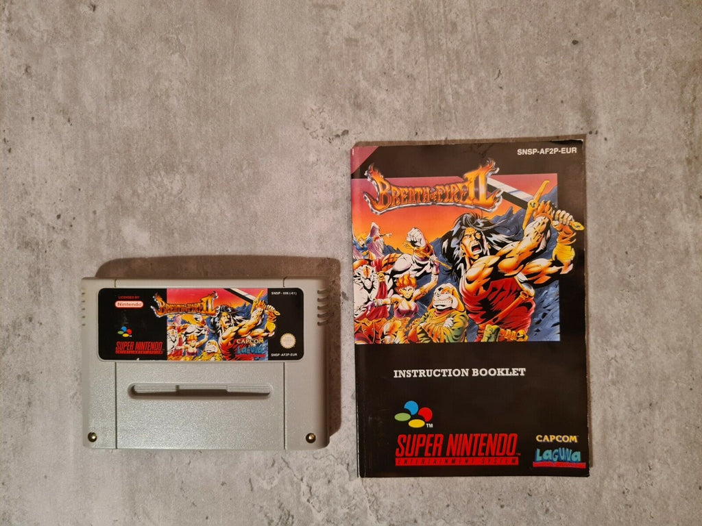 SNES Super Nintendo Breath of Fire II mit OVP und Anleitung EUR - T-Retro-Games 