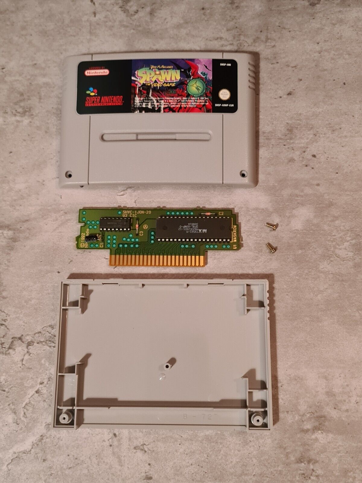 SNES Super Nintendo Todd McFarlane's Spawn mit OVP und Anleitung EUR - T-Retro-Games 
