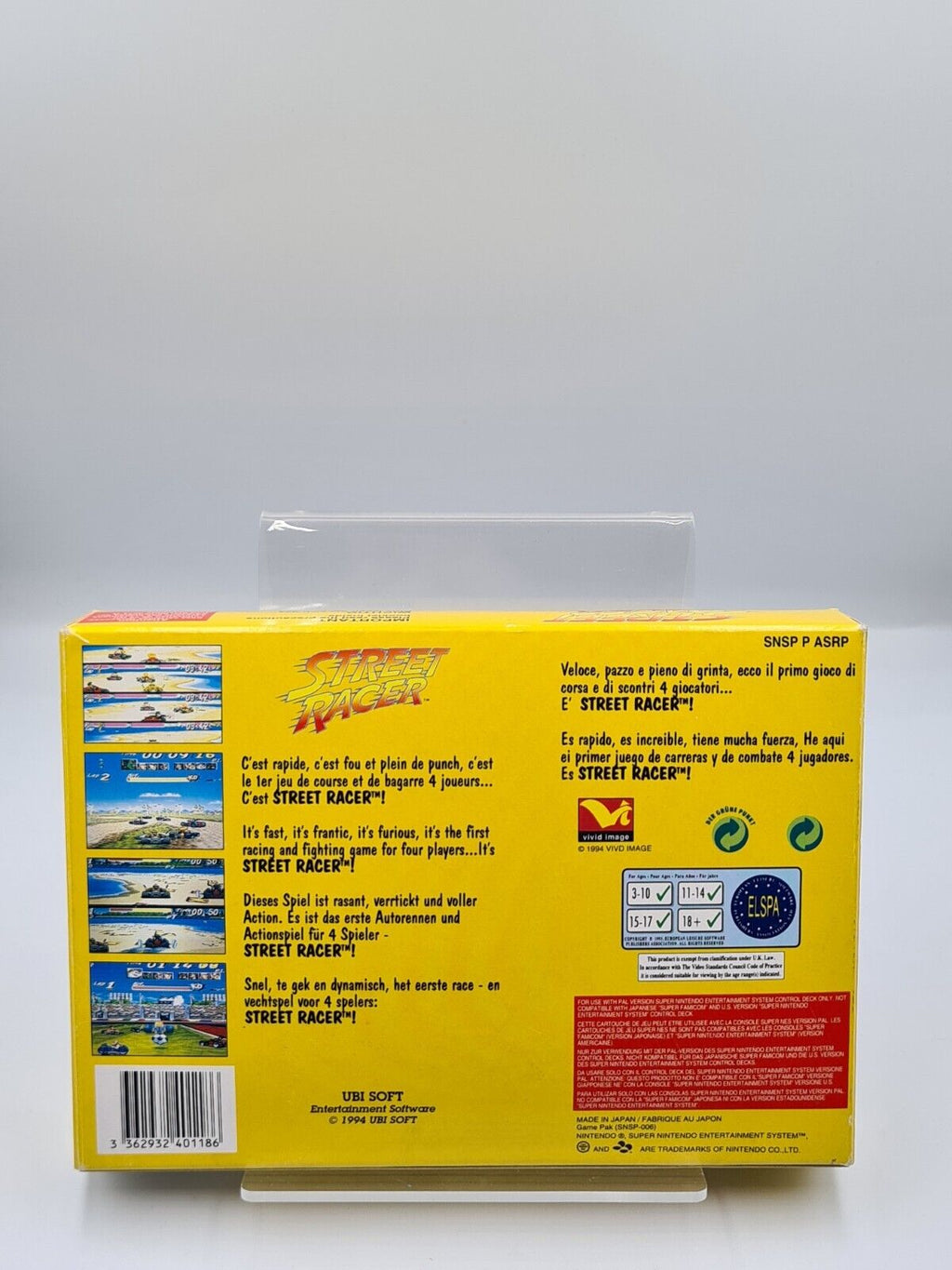 SNES Super Nintendo Street Racer mit OVP und Anleitung + Poster EUR - T-Retro-Games 