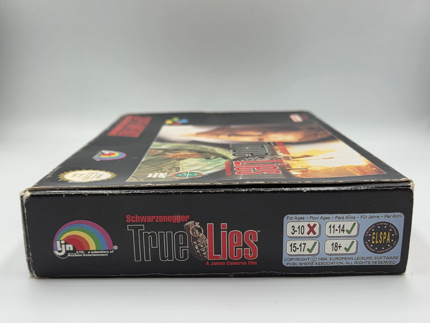 SNES Super Nintendo True Lies mit OVP und Anleitung NOE