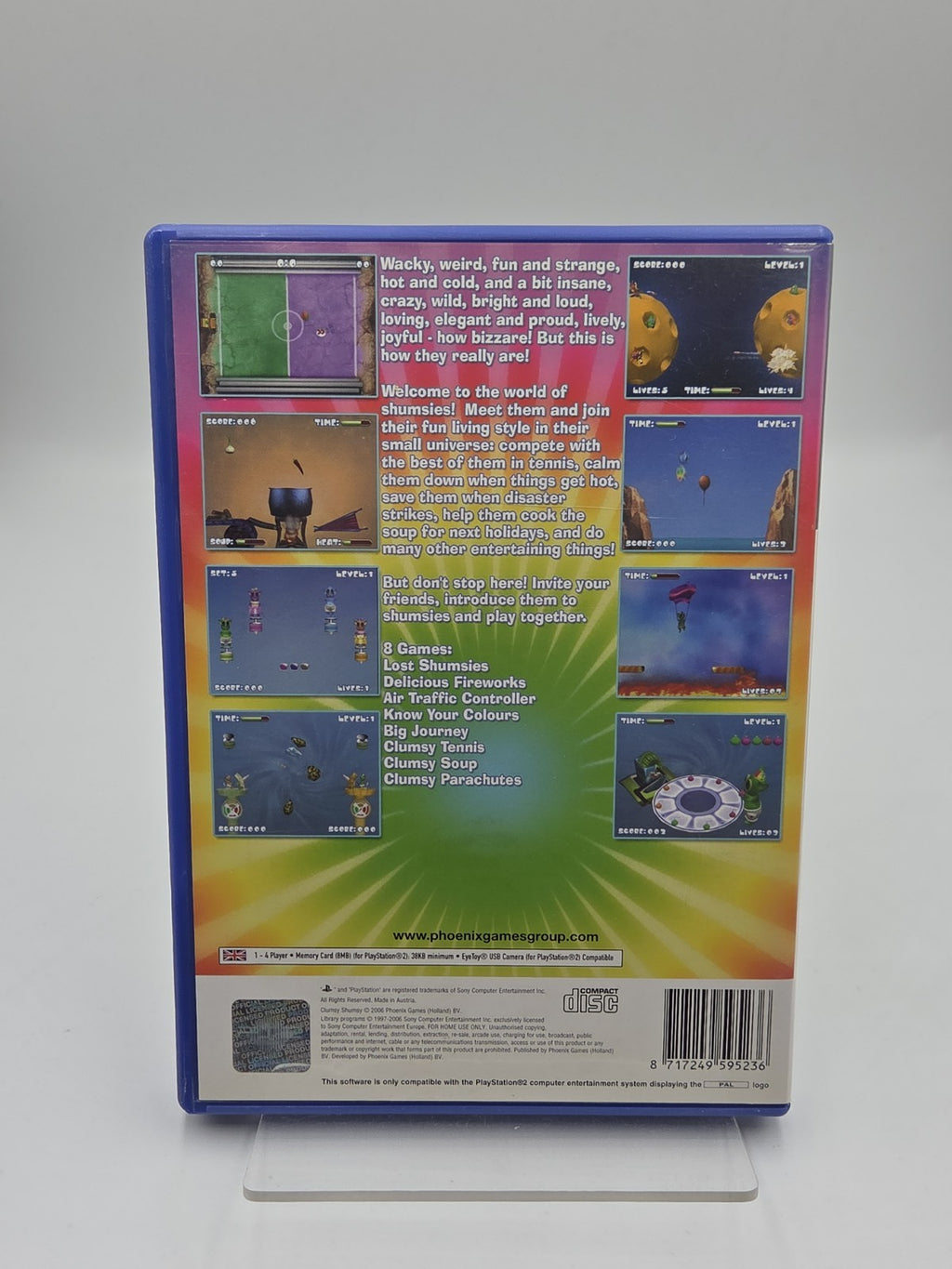 PS2 Playstation 2 Spiel Clumsy Shumsy mit OVP und Anleitung Englisch