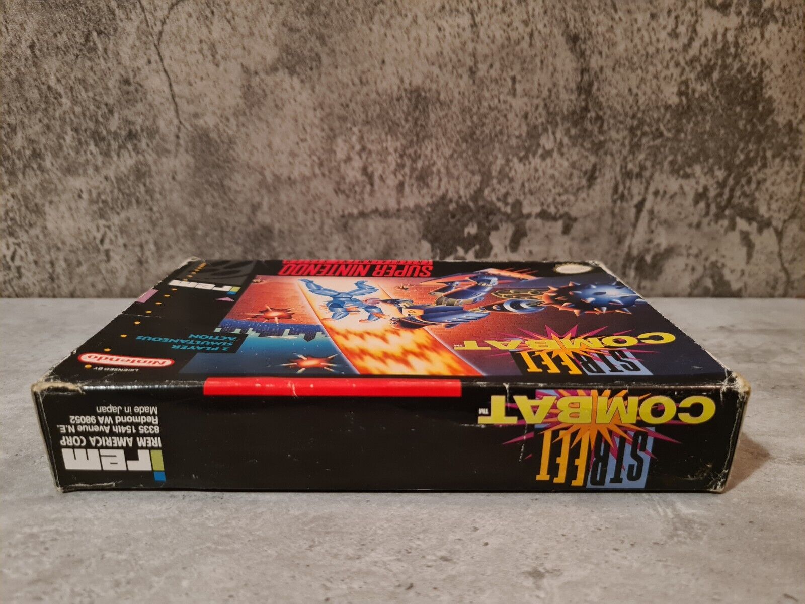 SNES Super Nintendo Street Combat mit OVP und Anleitung NTSC USA - T-Retro-Games 