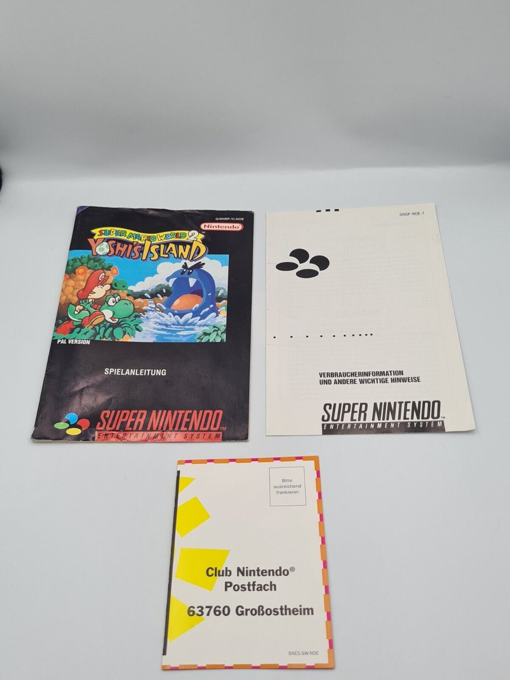 SNES Super Nintendo Super Mario World 2: Yoshi's Island mit OVP + Anleitung NOE - T-Retro-Games 