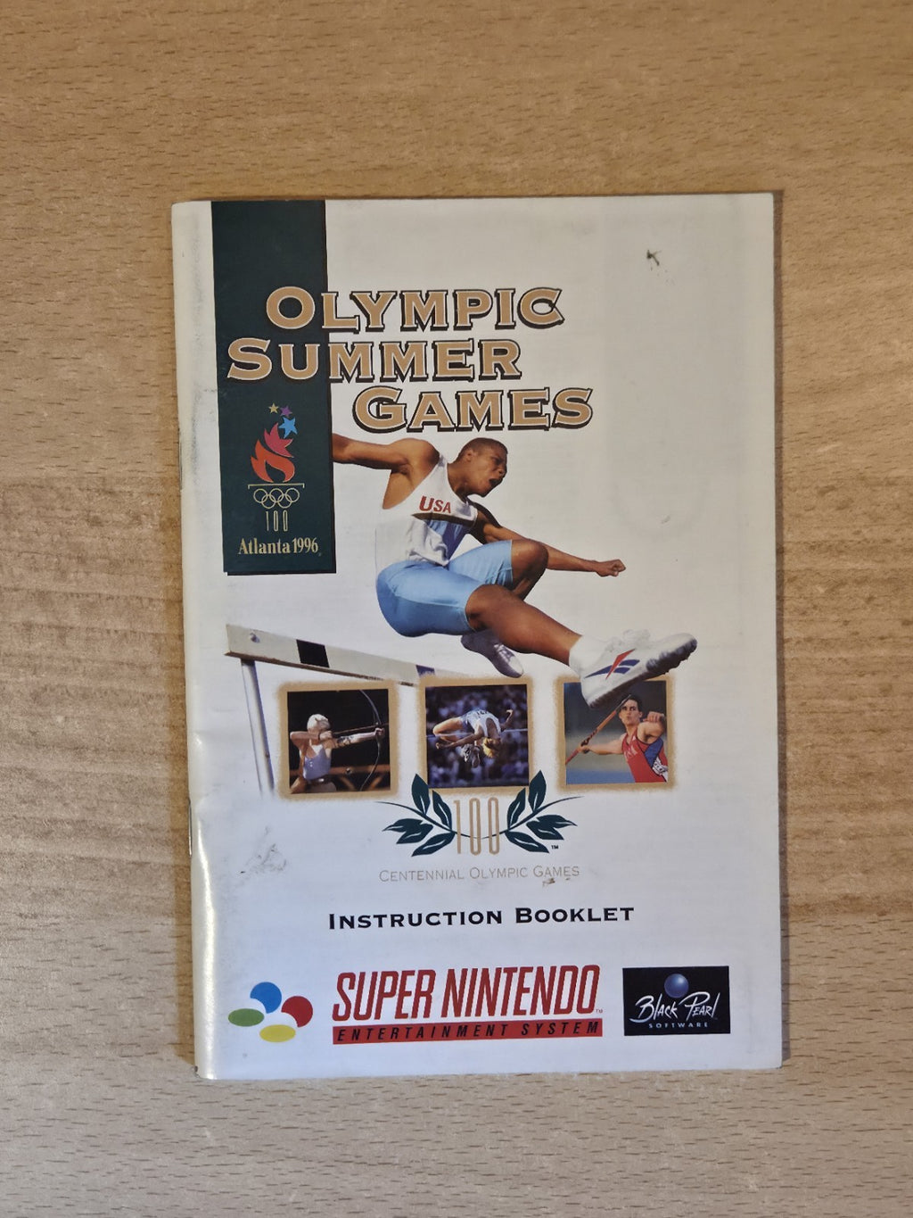 SNES Super Nintendo Olympic Summer Games Spielanleitung Instruction Booklet EUR