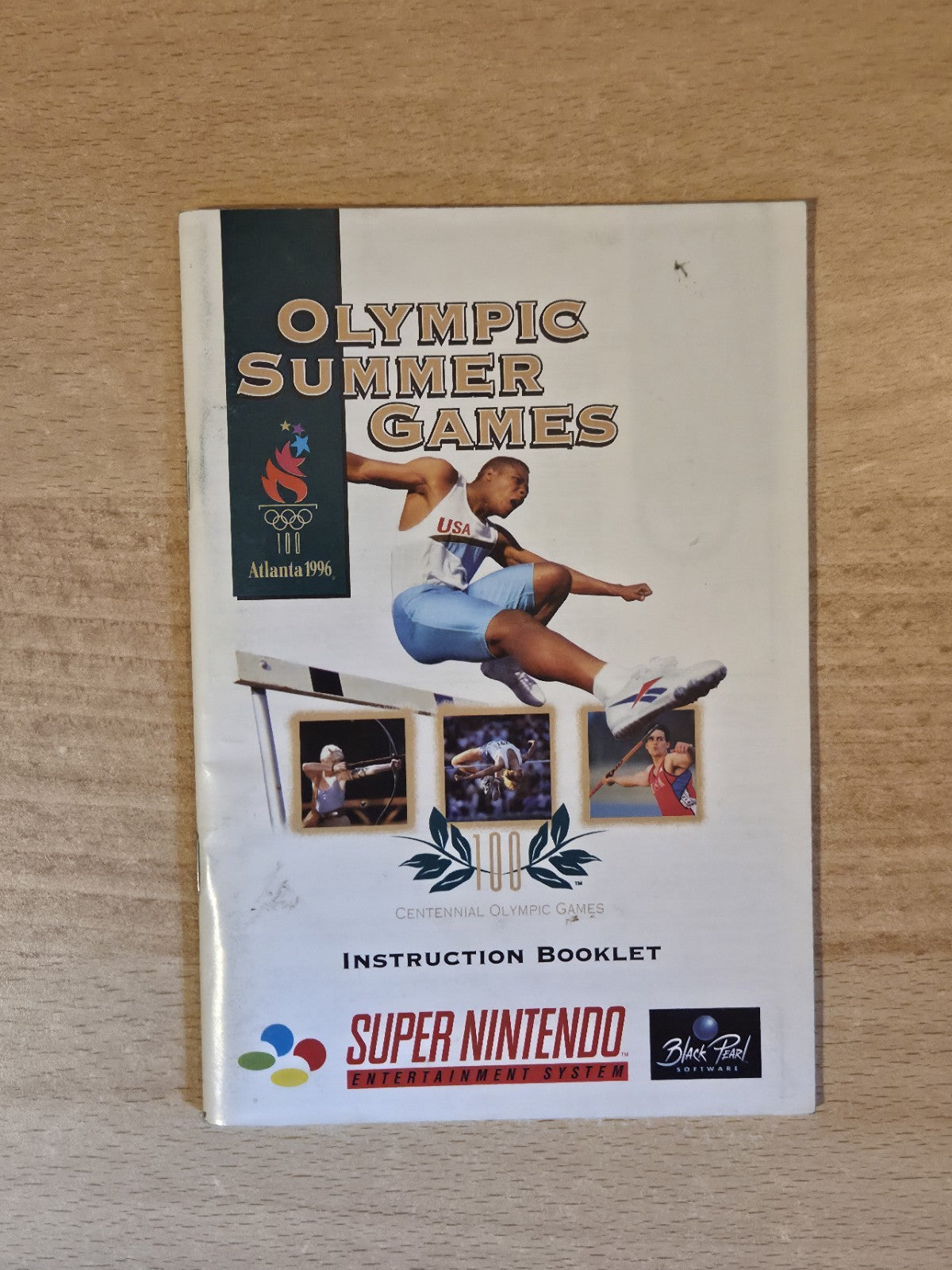 SNES Super Nintendo Olympic Summer Games Spielanleitung Instruction Booklet EUR