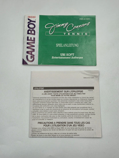 Nintendo Game Boy Classic Spiel Jimmy Connors Tennis mit OVP und Anleitung NOE