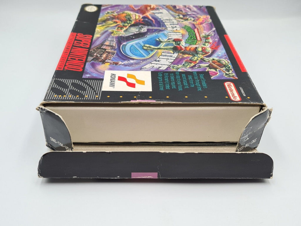 SNES Super Nintendo Turtles in Time mit OVP und Anleitung NTSC-USA - T-Retro-Games 