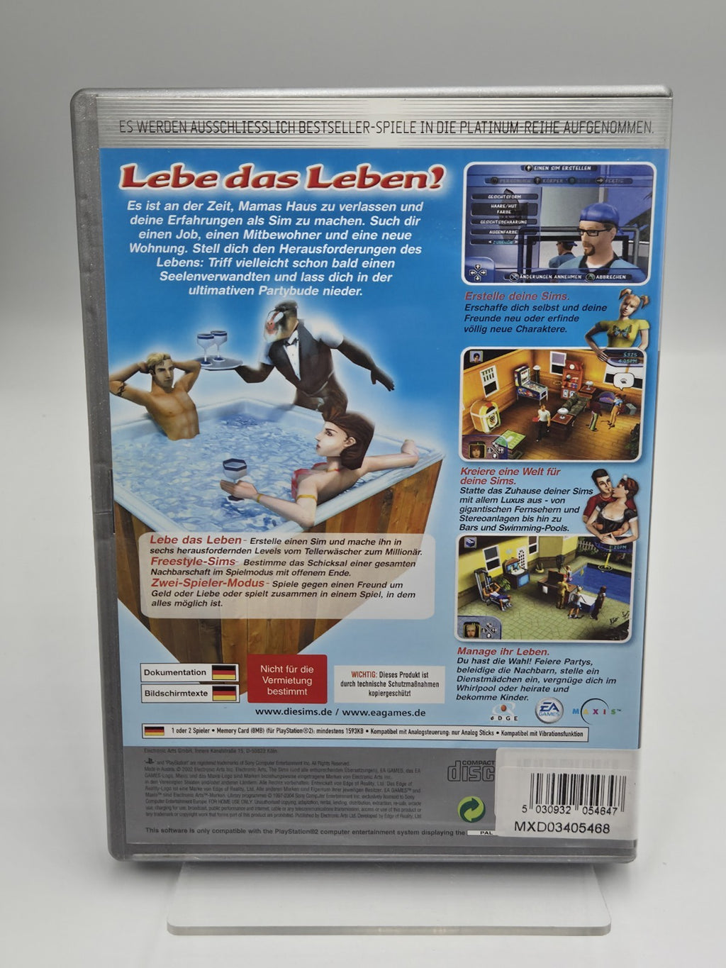 PS2 Playstation 2 Die Sims mit OVP und Anleitung Deutsch 