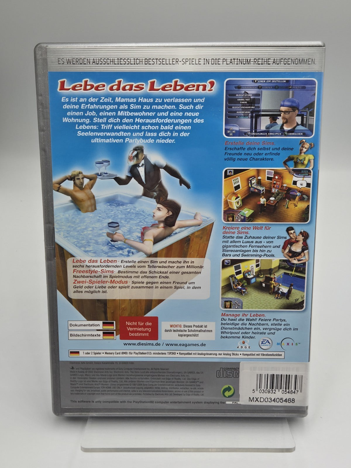 PS2 Playstation 2 Die Sims mit OVP und Anleitung Deutsch 