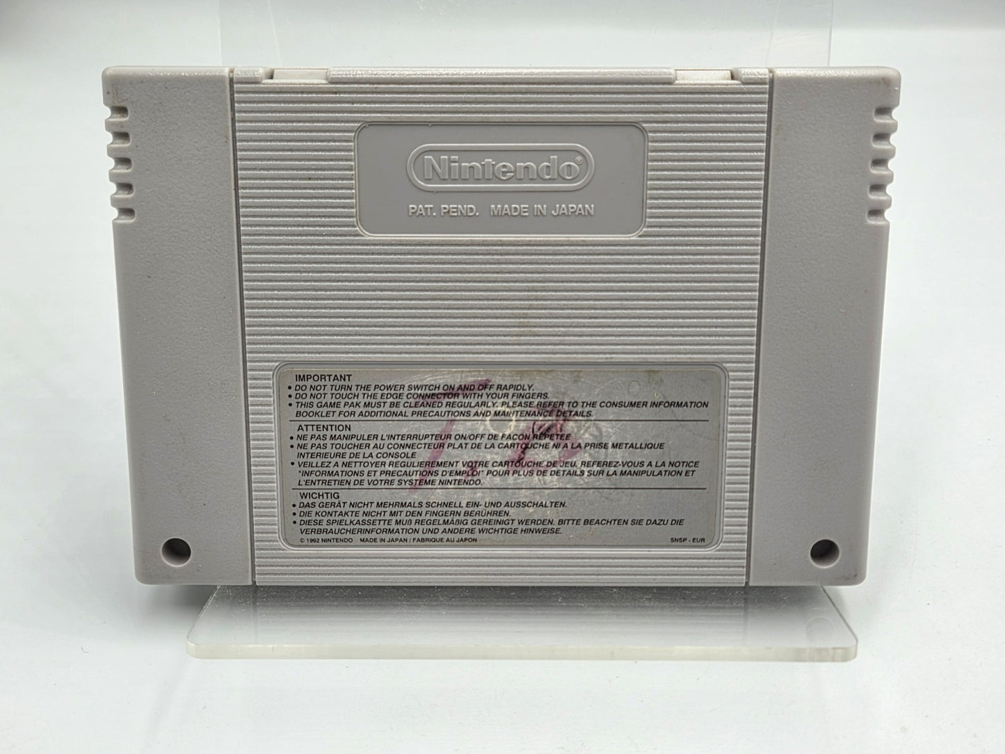 SNES Super Nintendo Carrier Aces Modul EUR