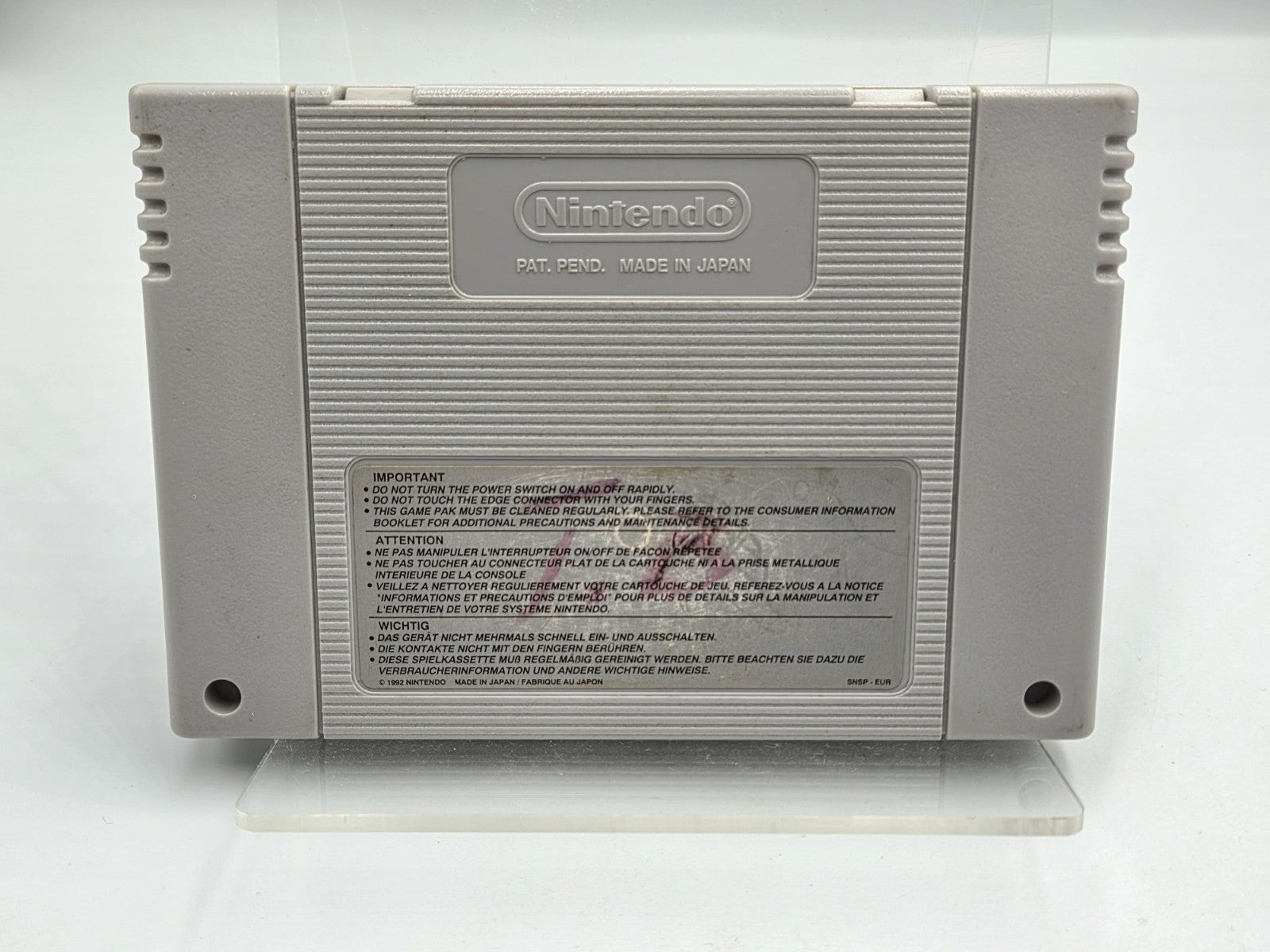 SNES Super Nintendo Carrier Aces Modul EUR