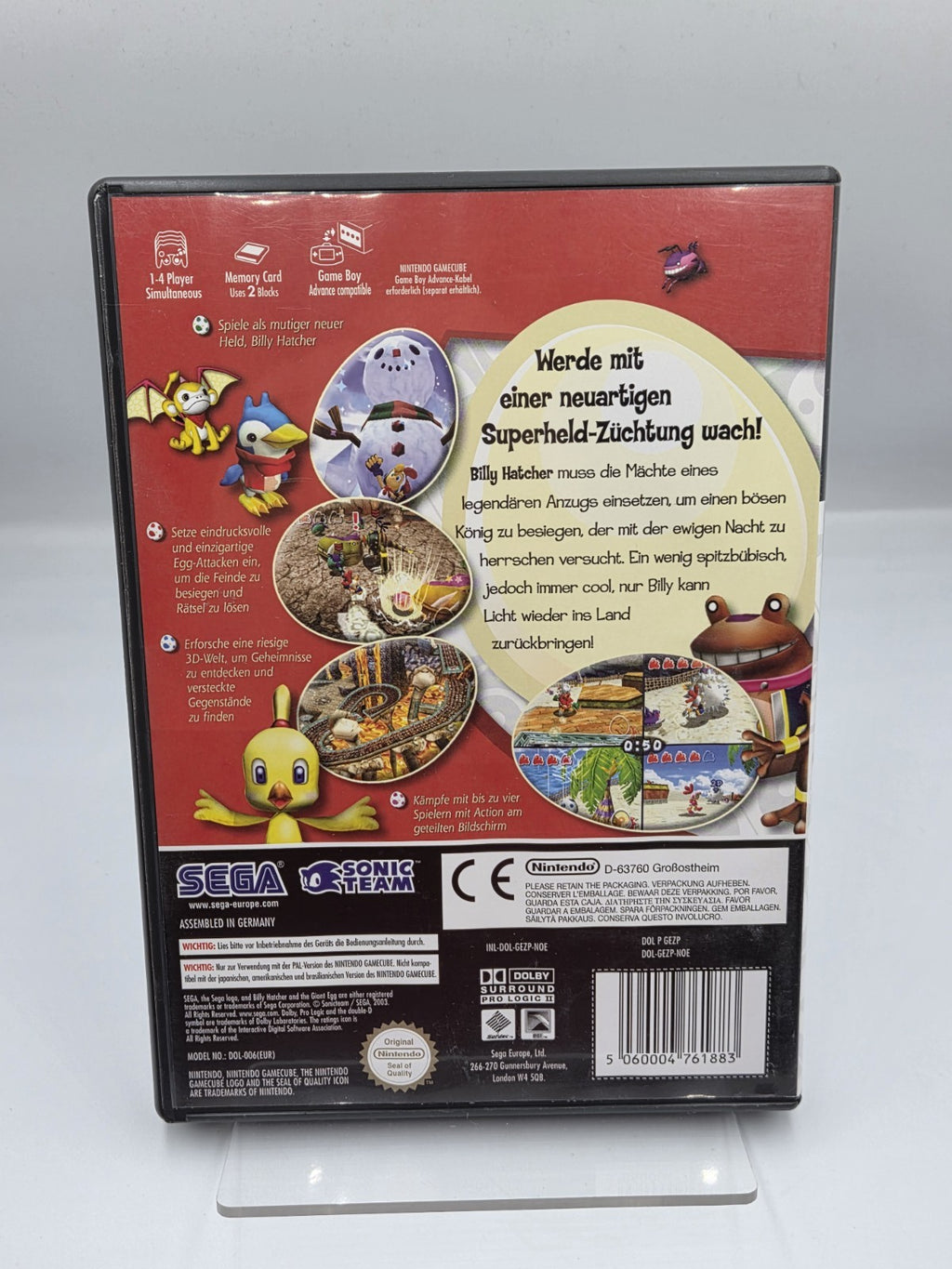 Nintendo GameCube Billy Hatcher and the Giant Egg mit OVP und Anleitung NOE - T-Retro-Games 