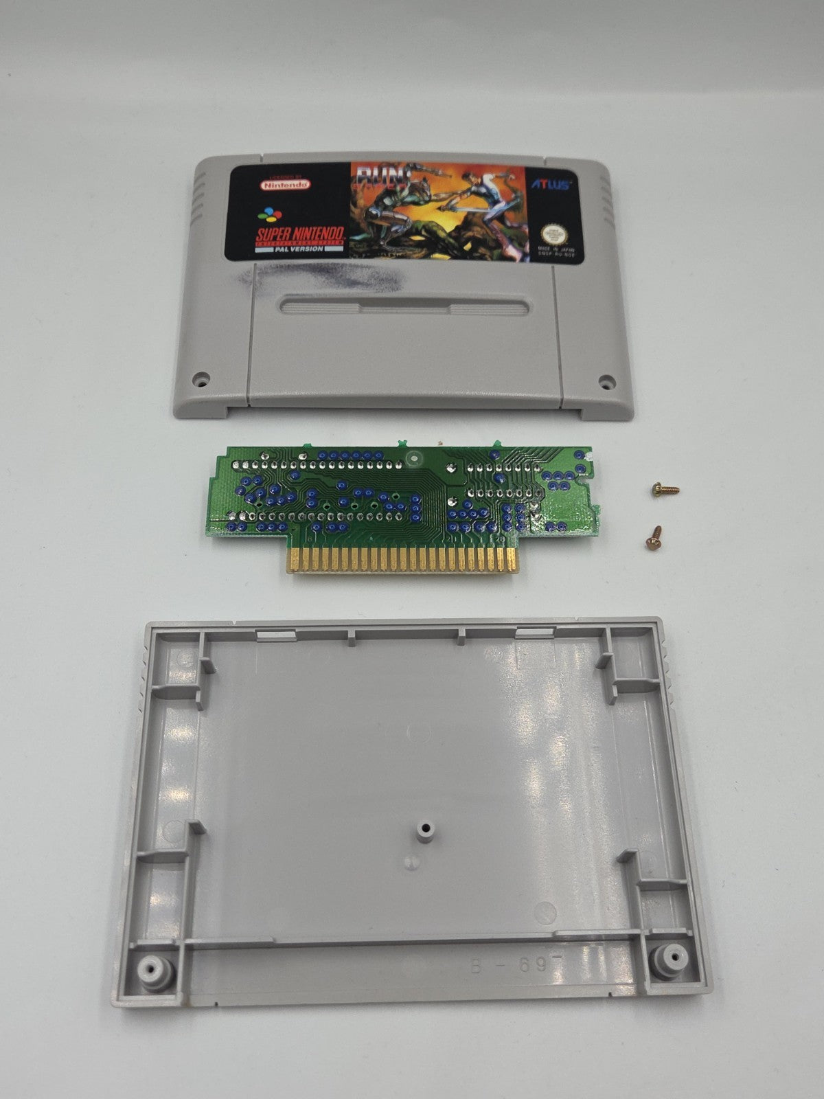 SNES Super Nintendo Spiel Run Saber Modul NOE