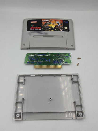 SNES Super Nintendo Spiel Run Saber Modul NOE