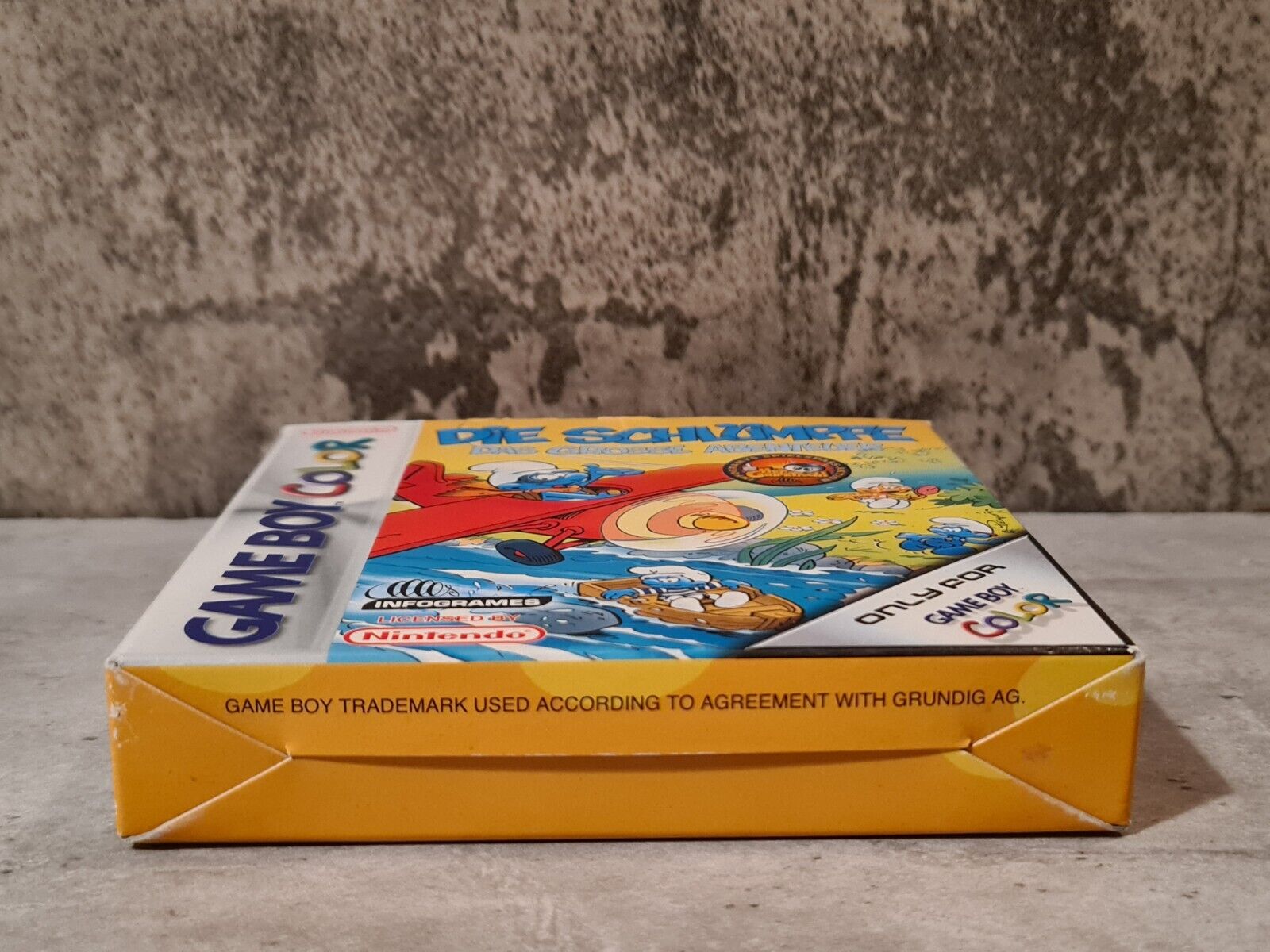 Game Boy Color Die Schlümpfe Das Grosse Abenteuer mit OVP und Anleitung NOE - T-Retro-Games 