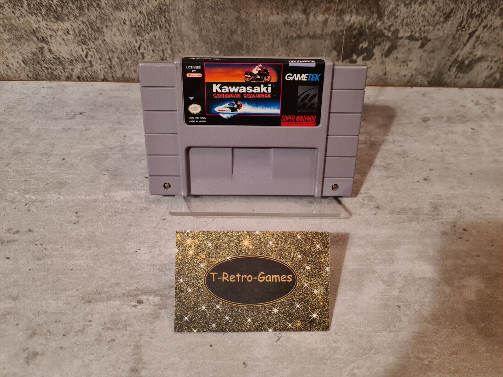 SNES Super Nintendo Kawasaki Caribbean Challenge NTSC USA Modul - T-Retro-Games 