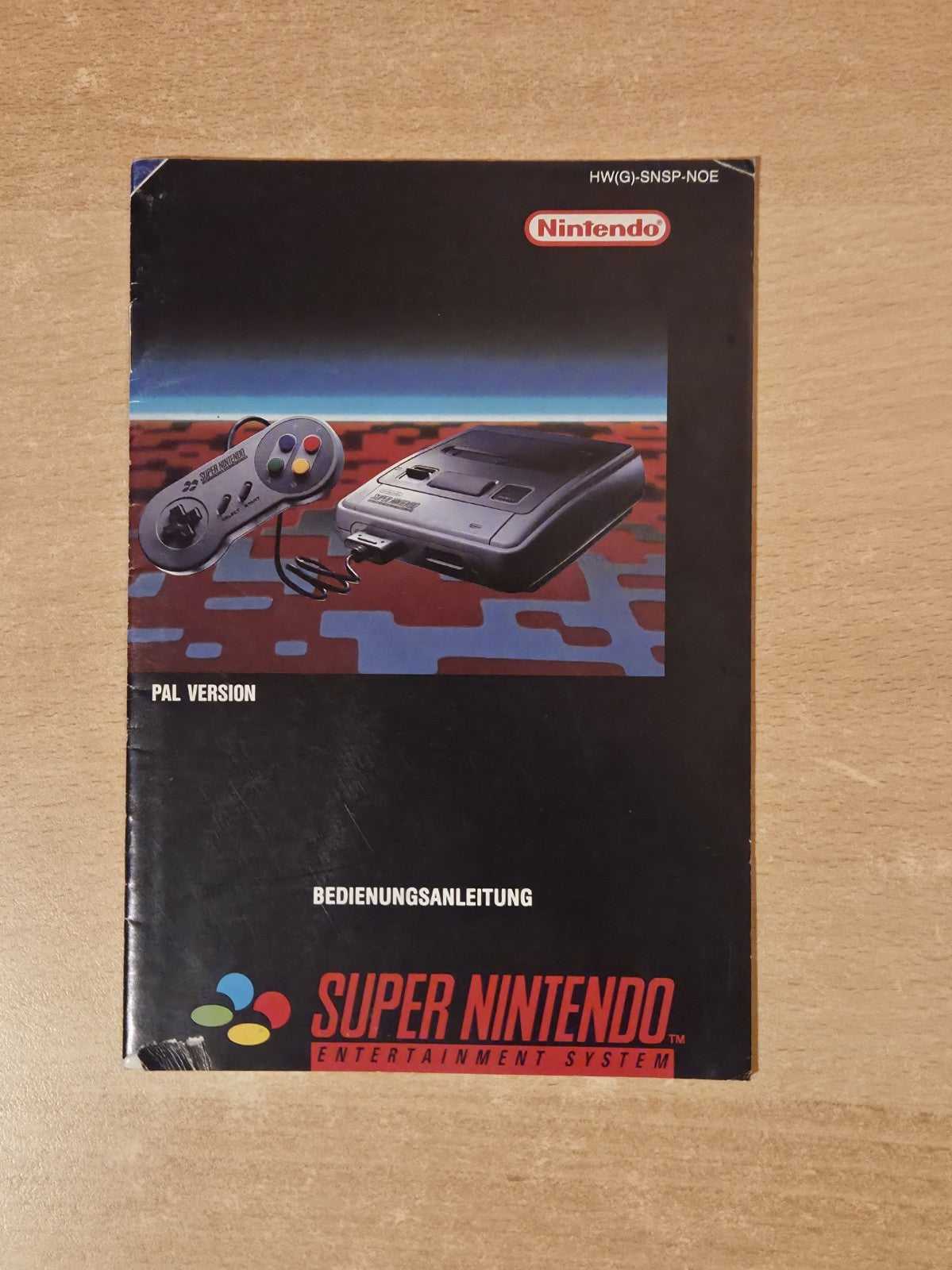 SNES Super Nintendo Bedienungsanleitung Instruction Booklet NOE