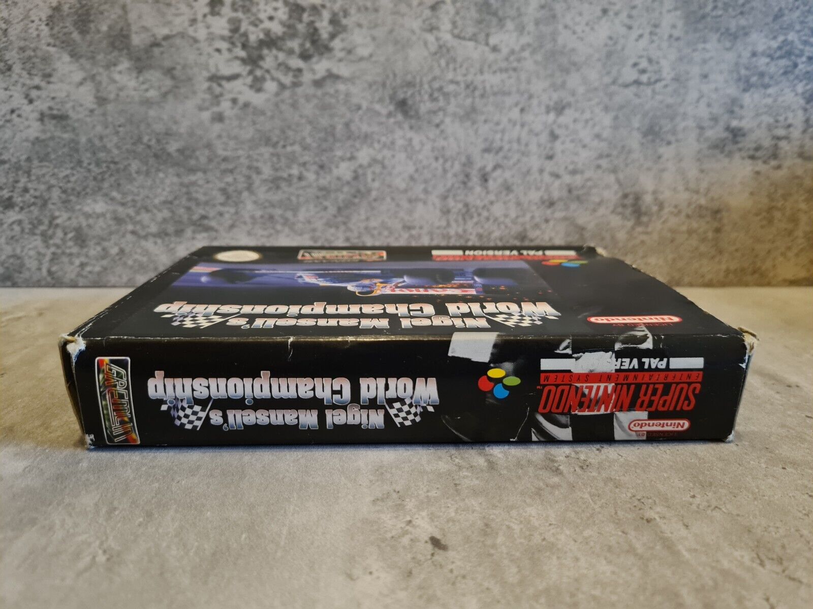 SNES Super Nintendo Nigel Mansell's World Championship mit OVP und Anleitung NOE - T-Retro-Games 