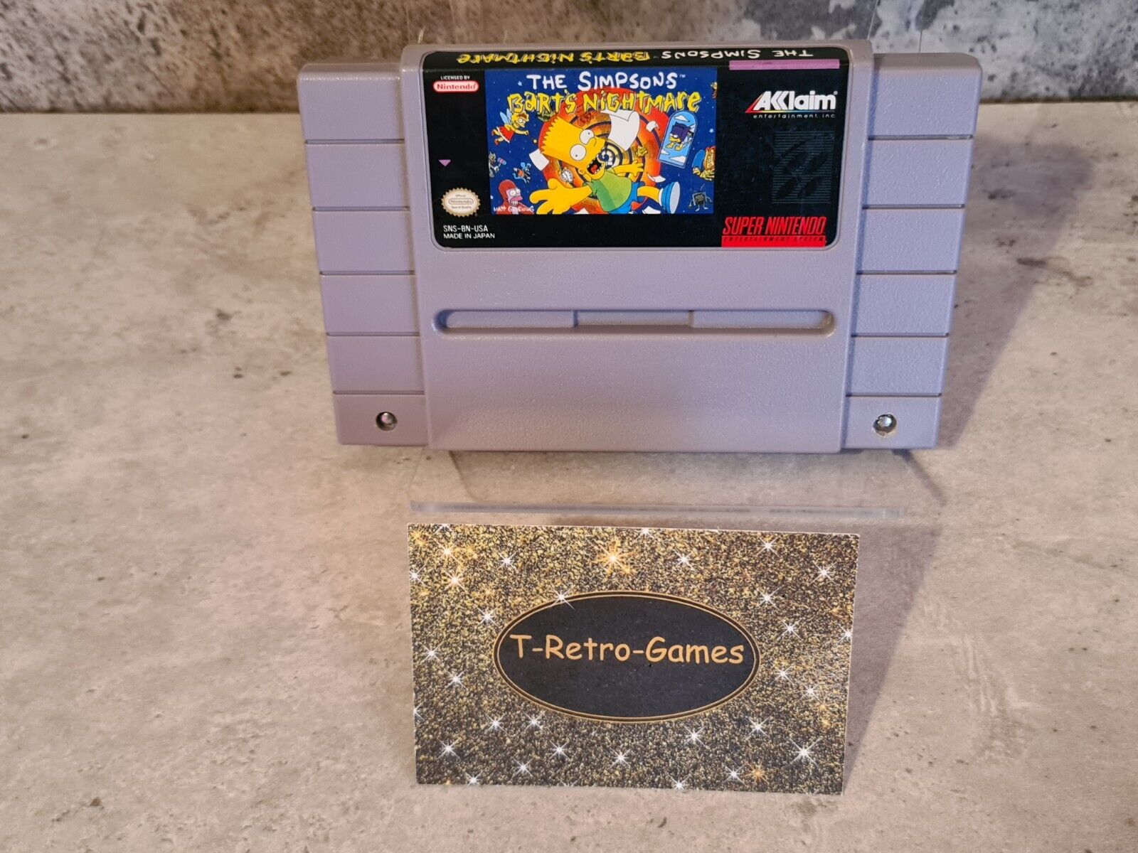 SNES Super Nintendo The Simpsons Bart's Nightmare NTSC USA Modul - T-Retro-Games 