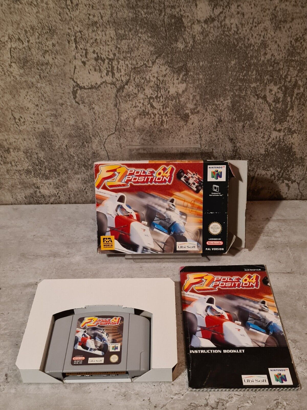 N64 Nintendo 64 F1 Pole Position 64 mit OVP und Anleitung EUR - T-Retro-Games 
