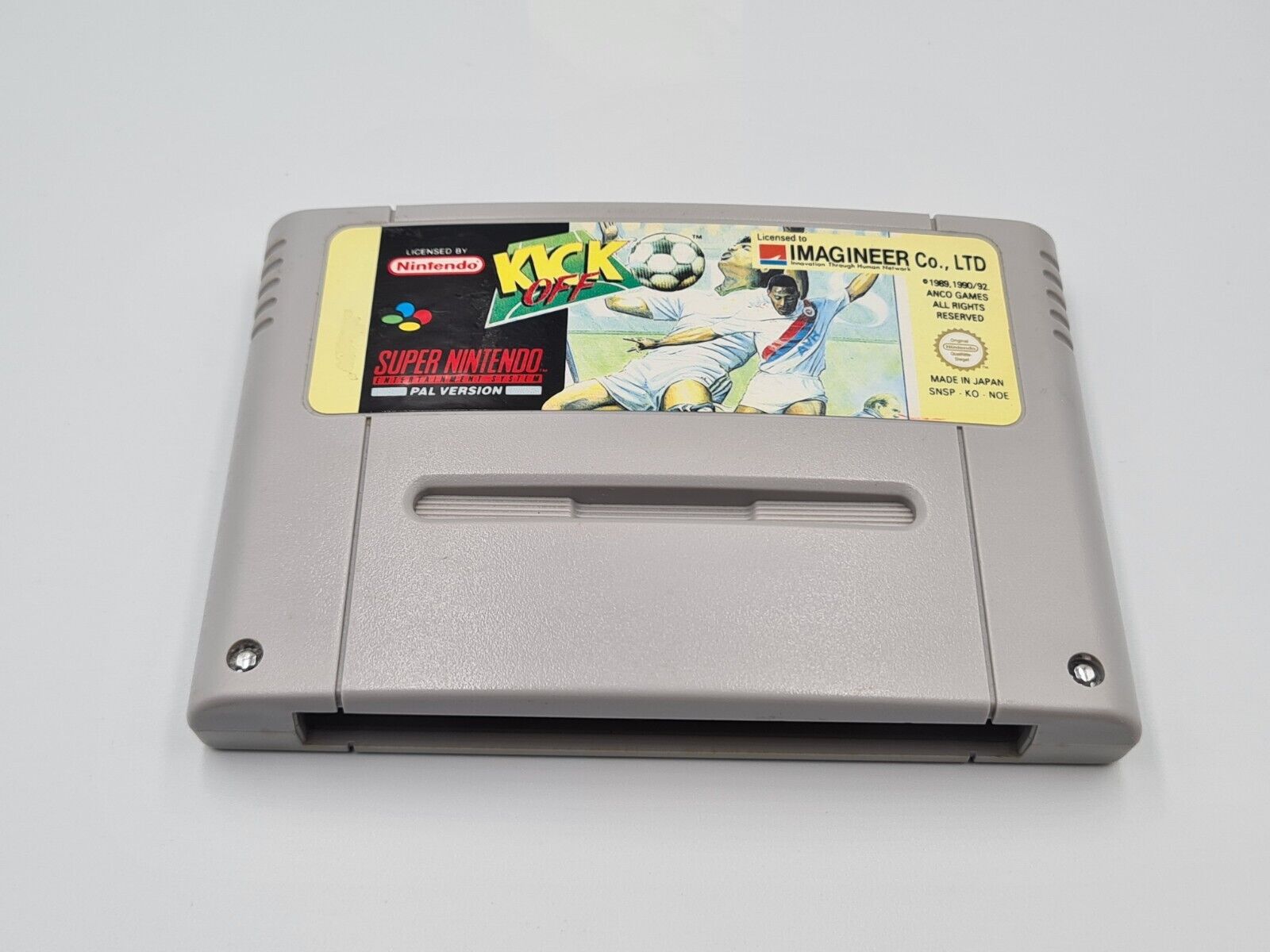 SNES Super Nintendo Kick Off mit OVP und Anleitung NOE - T-Retro-Games 