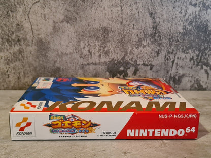 N64 Nintendo 64 NTSC-J Ganbare Gaemon mit OVP und Anleitung Japan - T-Retro-Games 
