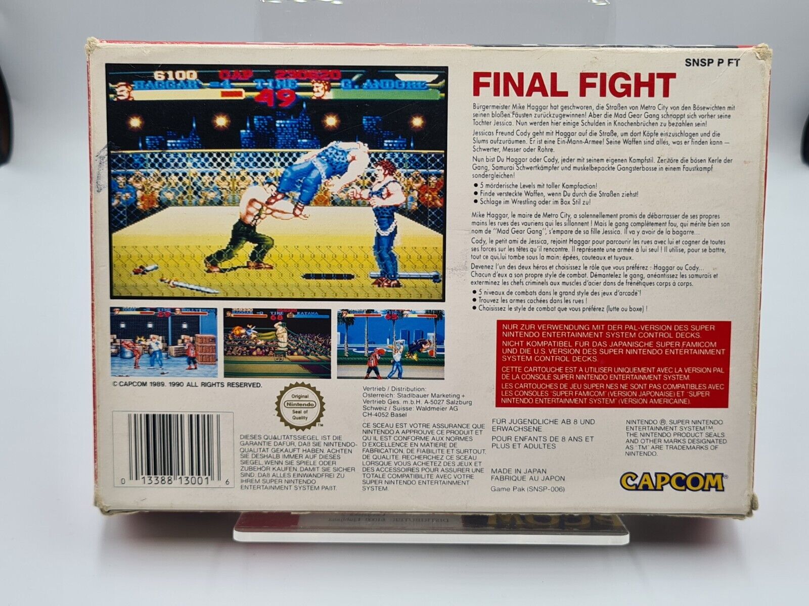 SNES Super Nintendo Final Fight mit OVP und Anleitung FRG - T-Retro-Games 