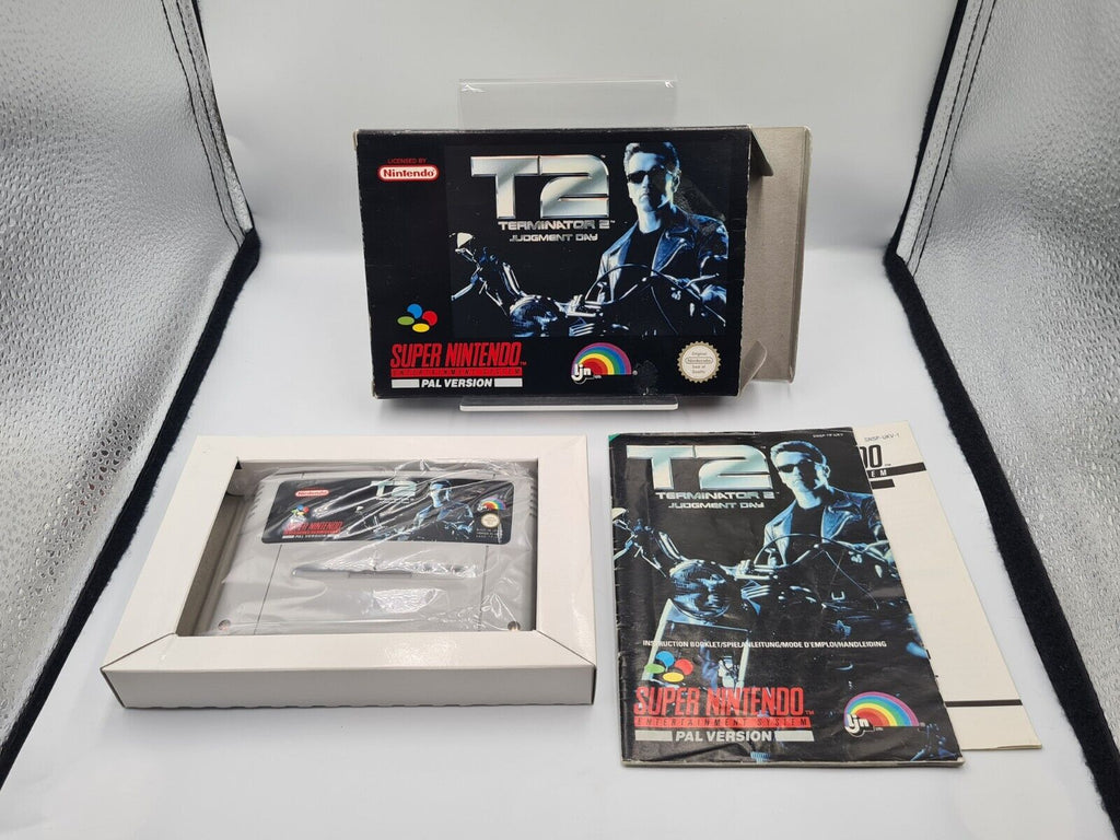 SNES Super Nintendo T2 Terminator 2 Judgment Day mit OVP und Anleitung UKV - T-Retro-Games 