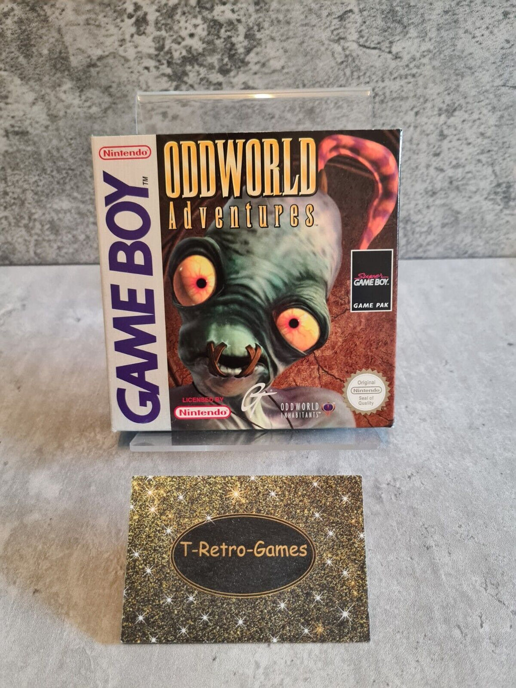 Nintendo Gameboy Classic Oddworld Adventures mit OVP und Anleitung EUR - T-Retro-Games 