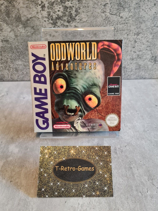 Nintendo Gameboy Classic Oddworld Adventures mit OVP und Anleitung EUR - T-Retro-Games 