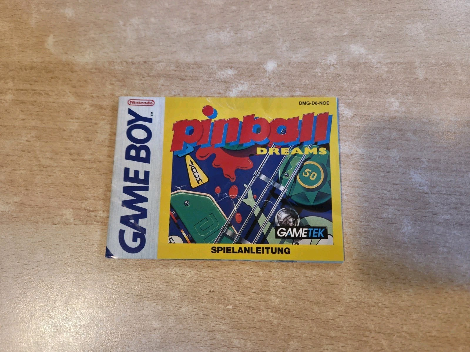 Nintendo Game Boy Classic Pinball Dreams Spielanleitung NOE