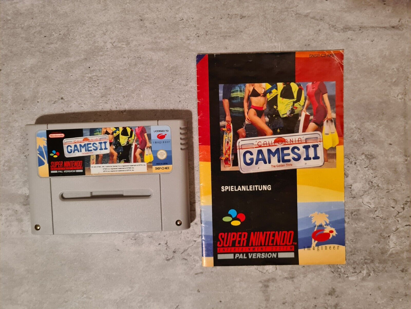 SNES Super Nintendo California Games II mit OVP und Anleitung NOE - T-Retro-Games 