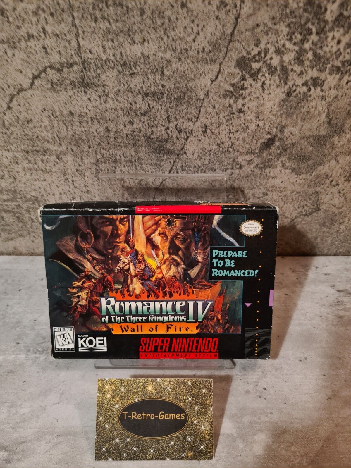 SNES Romance of the Three Kingdoms IV: Wall of Fire + OVP und Anleitung NTSC USA - T-Retro-Games 