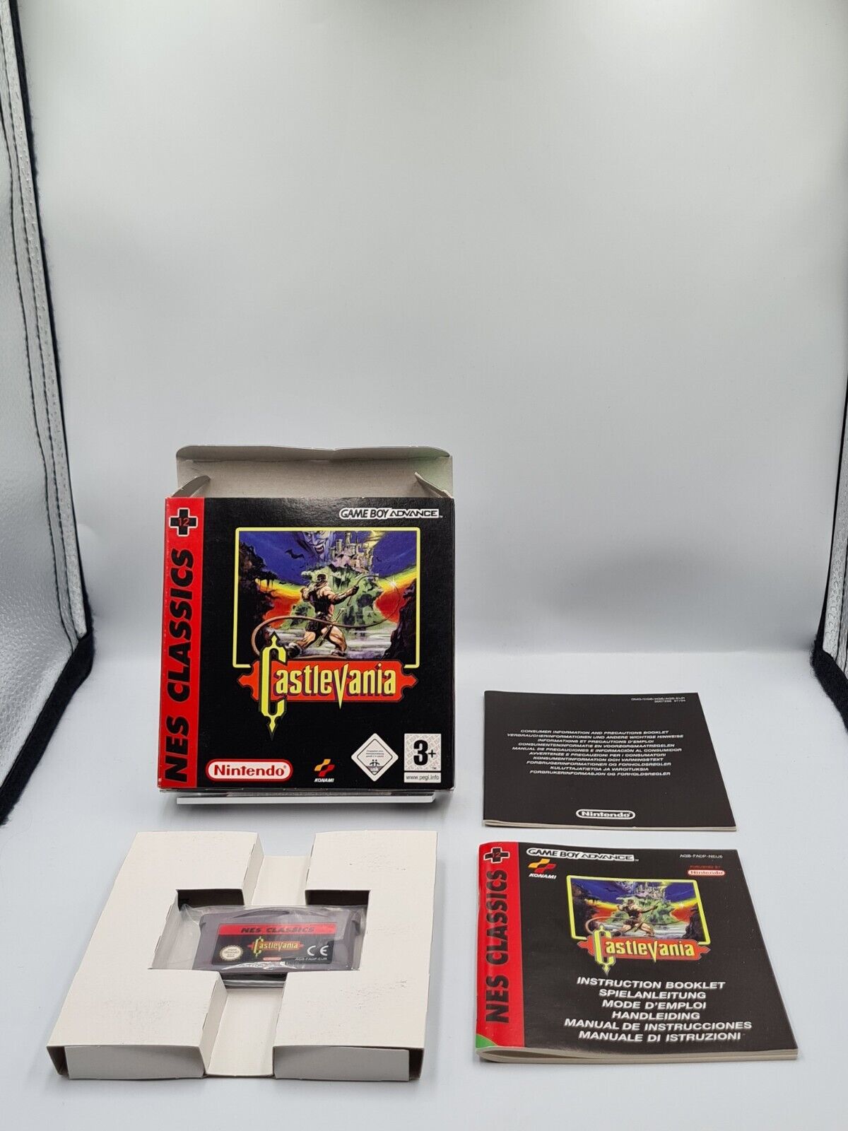 Nintendo Game Boy Advance NES Classics Castlevania mit OVP und Anleitung EUR - T-Retro-Games 