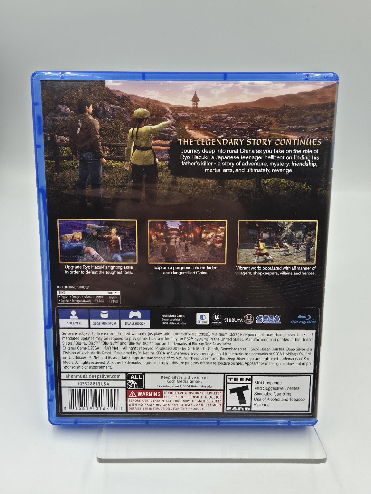 PS4 Playstation 4 Spiel Shenmue III mit OVP USA