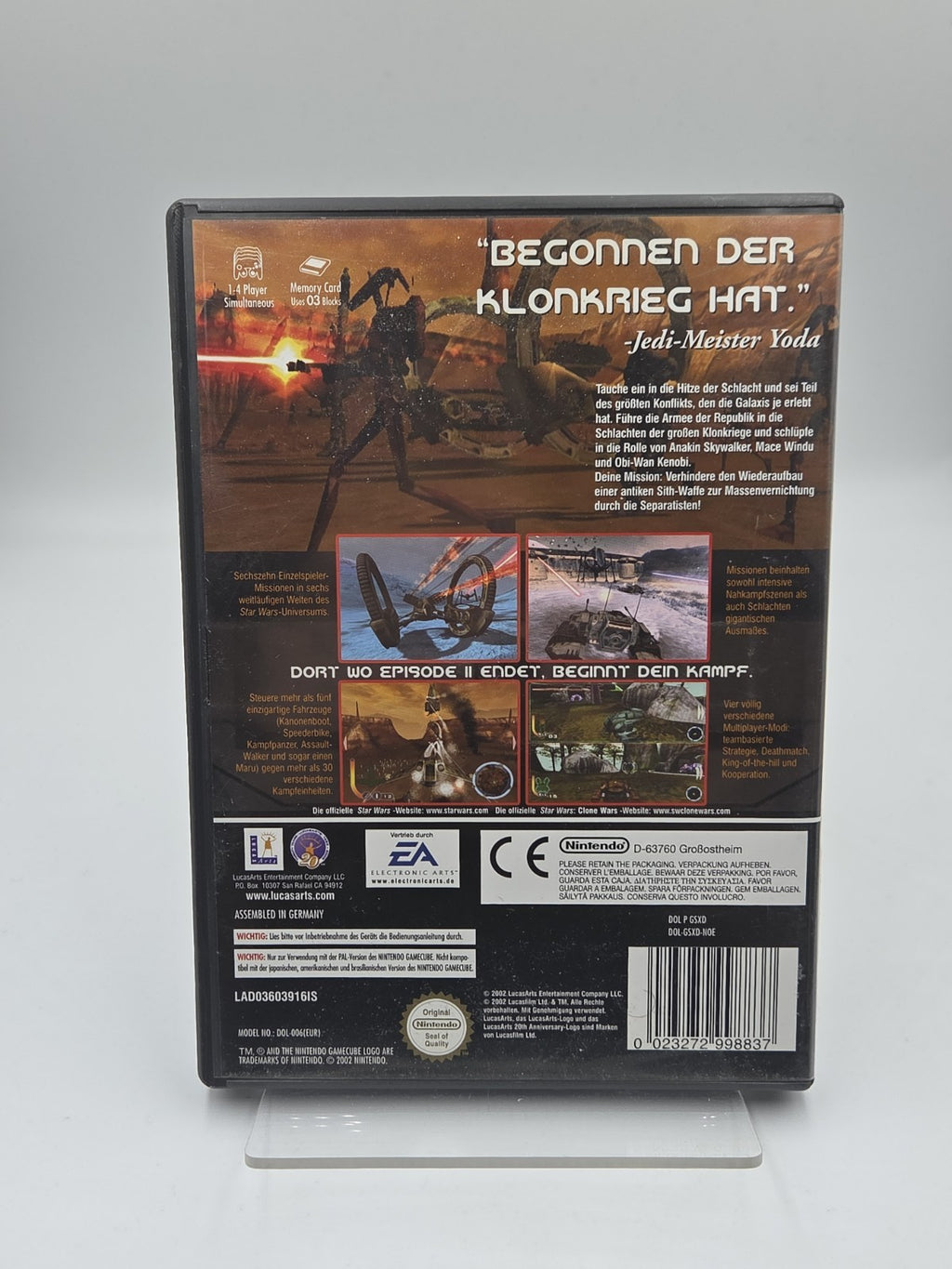 Nintendo GameCube Spiel Star Wars Clone Wars mit OVP und Anleitung NOE