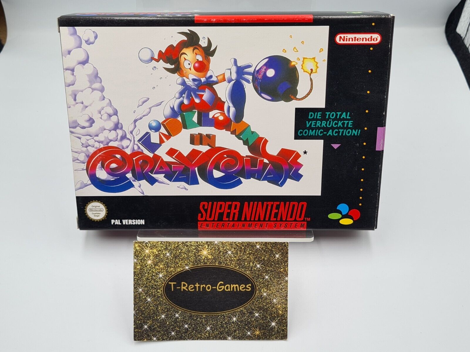 SNES Super Nintendo Kid Klown in Crazy Chase New Old Stock Neu unbenutzt - T-Retro-Games 