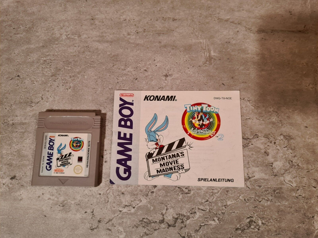 Gameboy Tiny Toon Adventures 2 Montana's Movie Madness mit OVP und Anleitung NOE - T-Retro-Games 