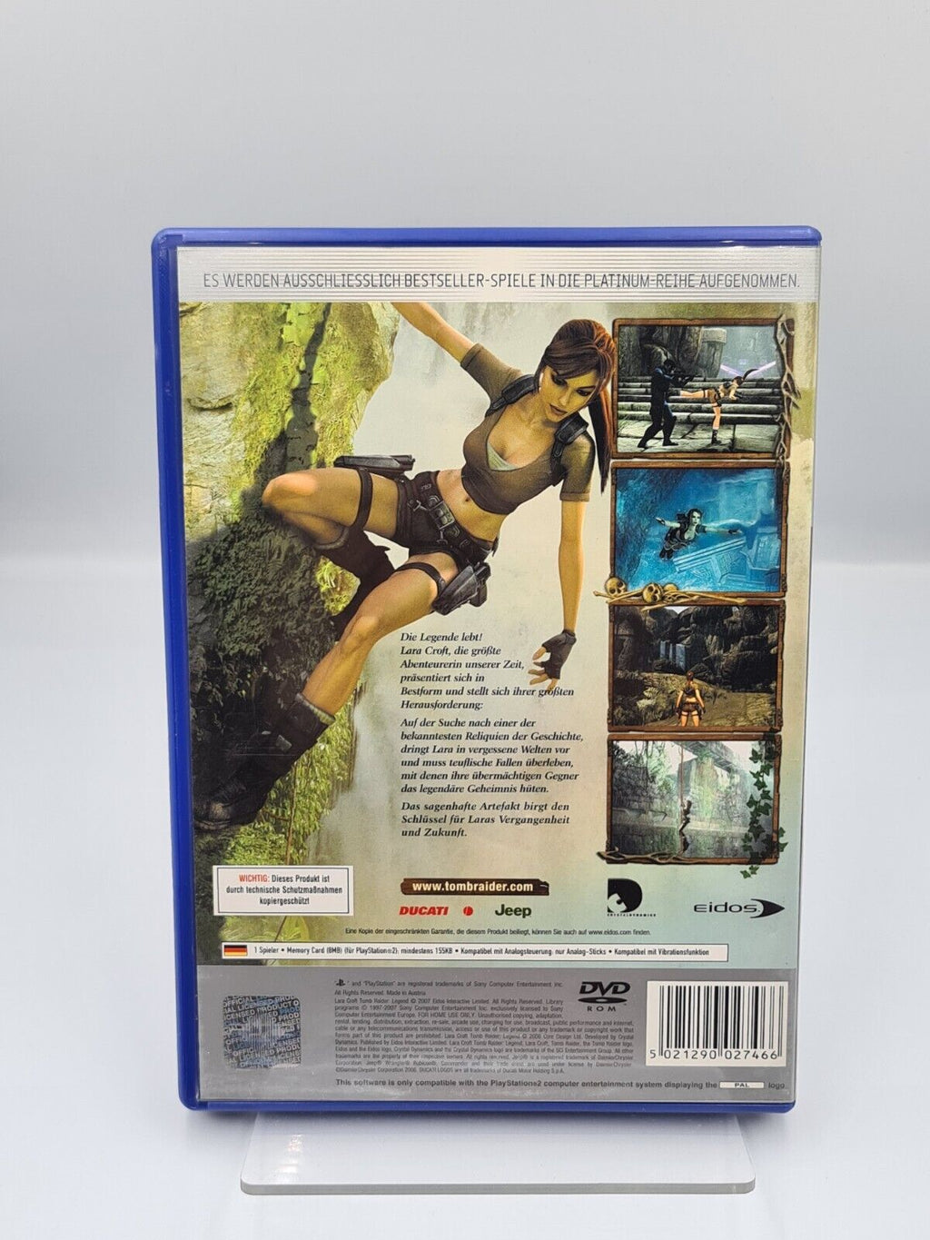 PS2 Playstation 2 Lara Croft Tomb Raider Legend mit OVP und Anleitung Deutsch - T-Retro-Games 