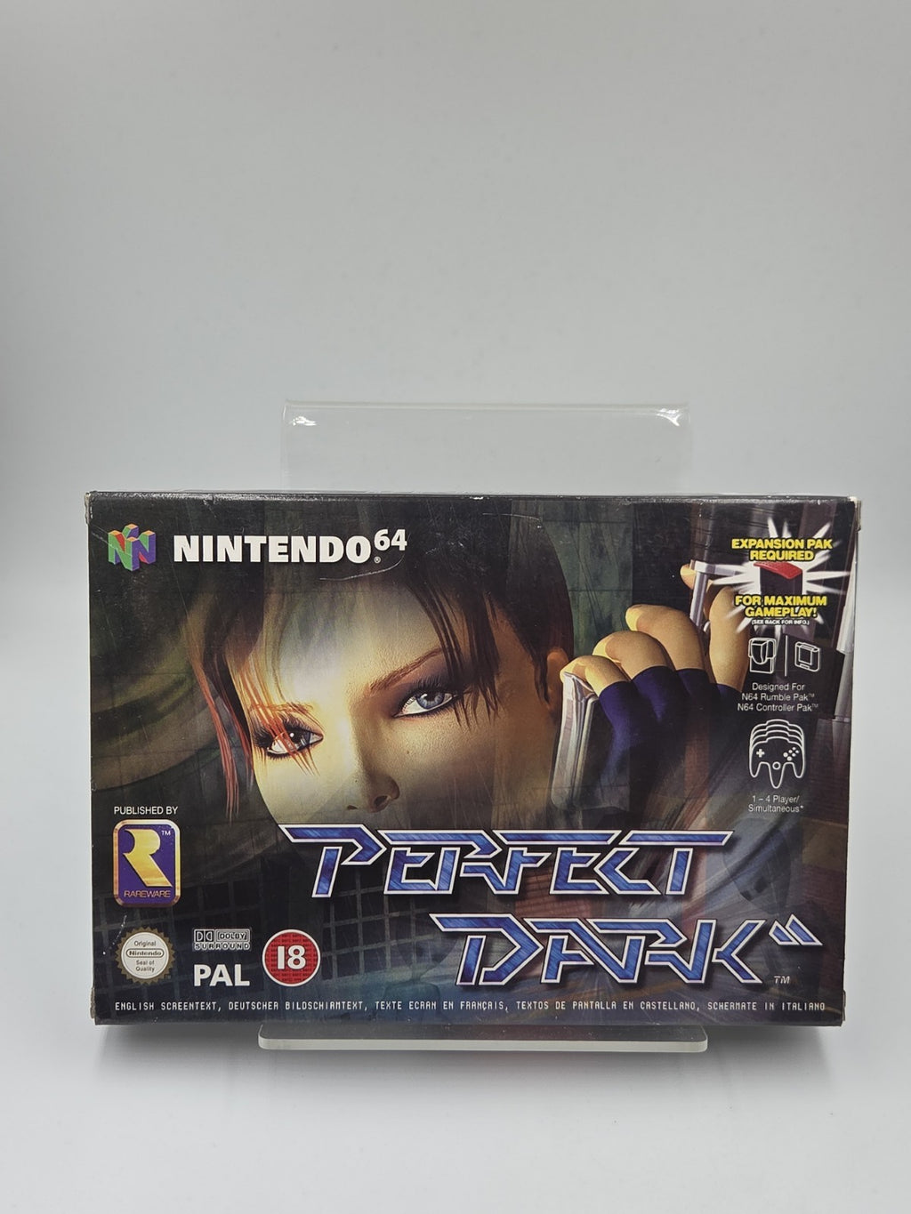N64 Nintendo 64 Spiel Perfect Dark mit OVP und Anleitung EUR