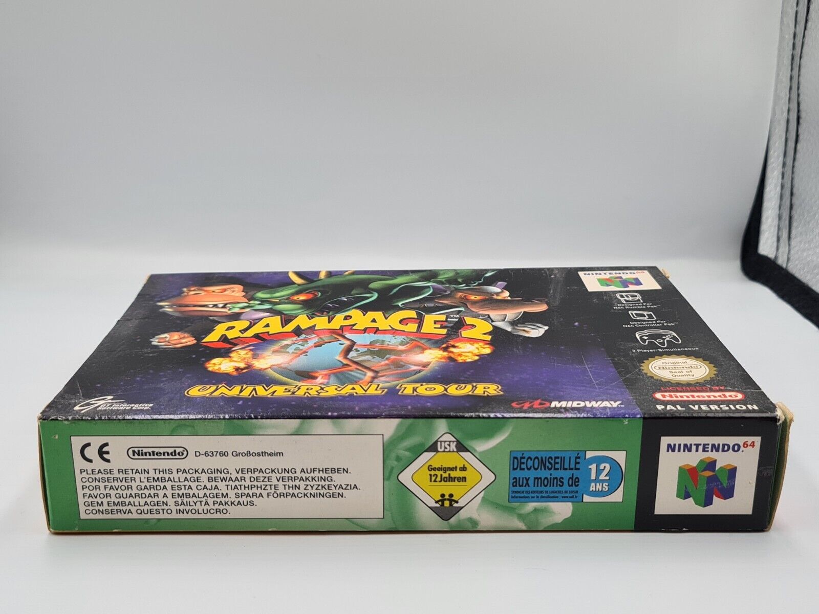 N64 Nintendo 64 Rampage 2 Universal Tour mit OVP und Anleitung EUR - T-Retro-Games 