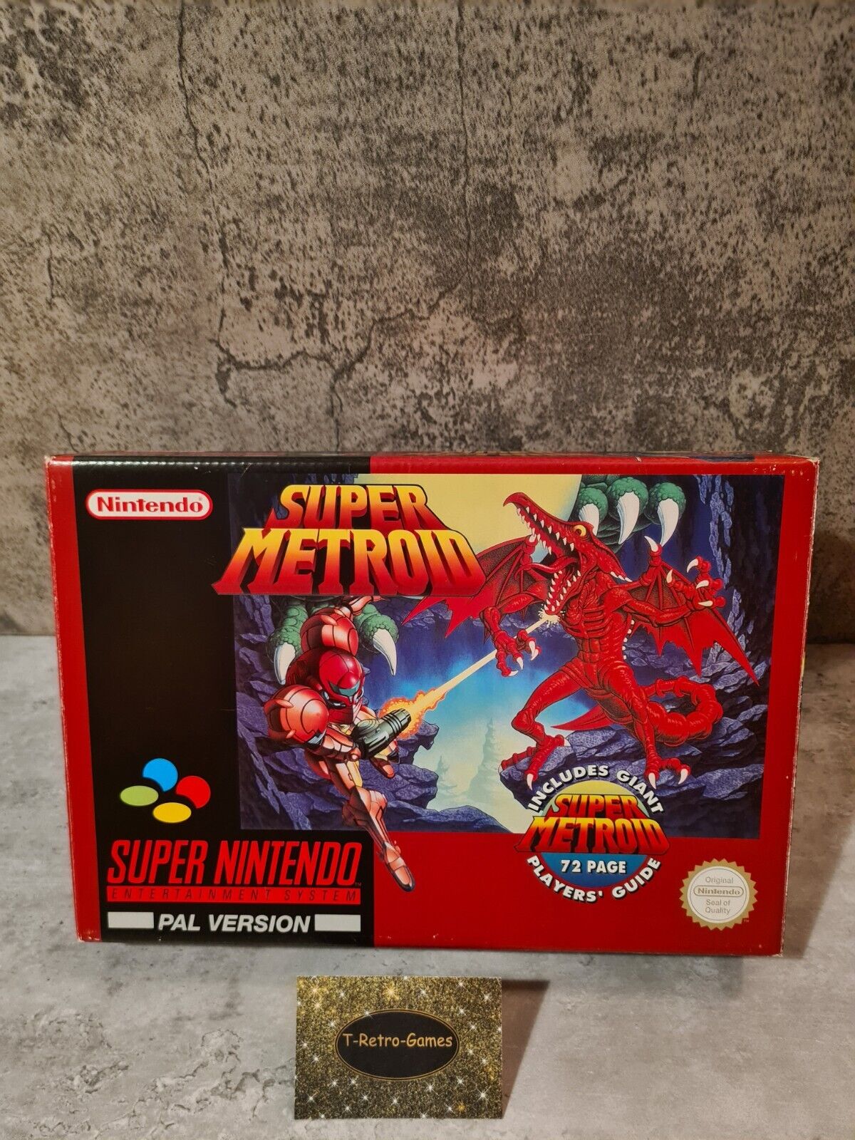 SNES Super Nintendo Super Metroid mit OVP und Spieleberater UKV Big Box - T-Retro-Games 