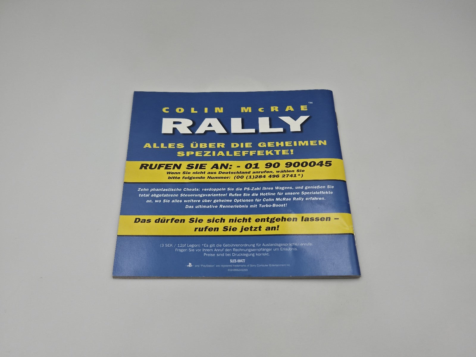 PS1 Playstation 1 Spiel Colin Mcrae Rally mit OVP und Anleitung Deutsch
