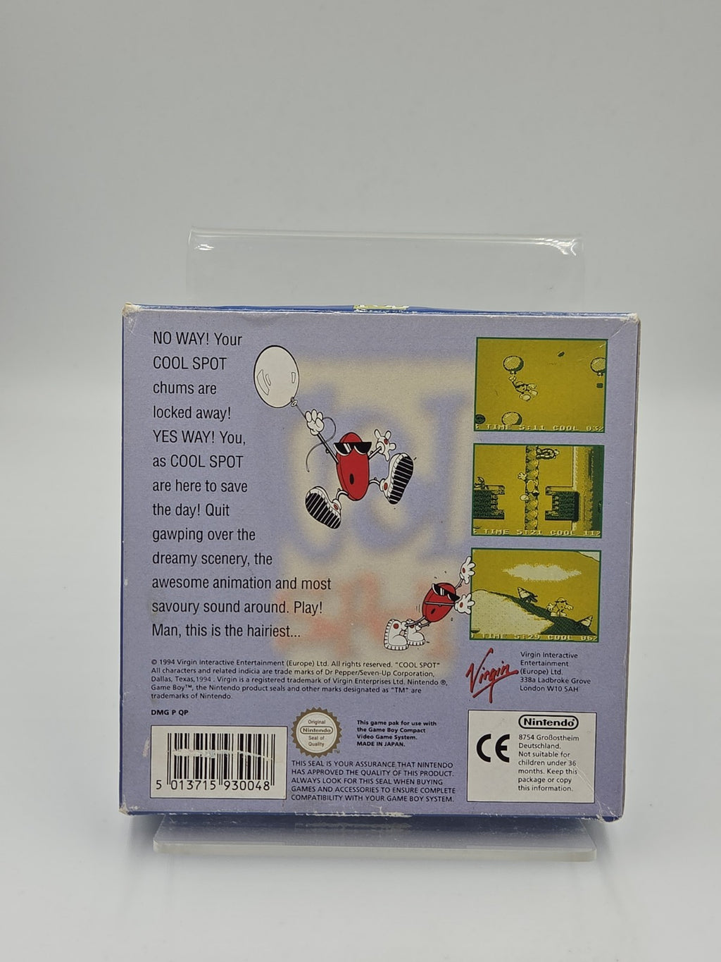 Nintendo Game Boy Classic Spiel Cool Spot mit OVP und Anleitung UKV