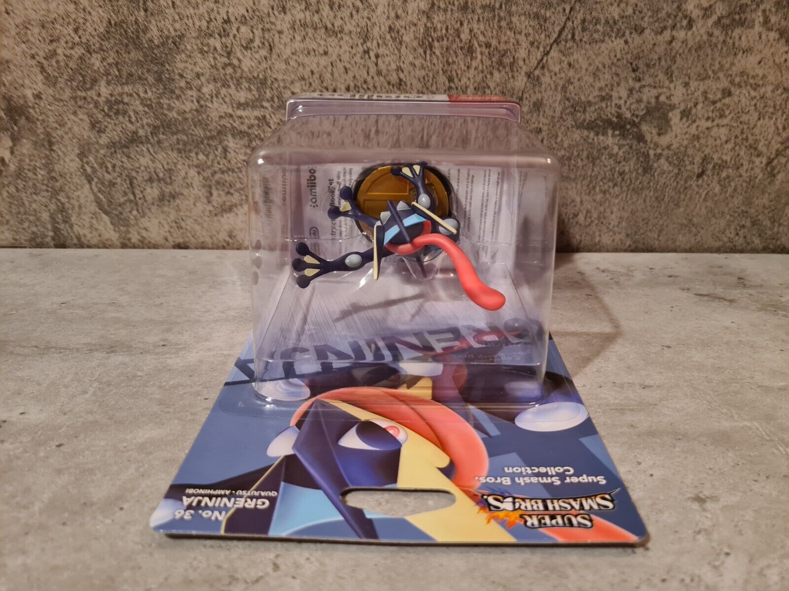 Amiibo Sammlerfigur Super Smash Bros. Collection Greninja NO. 36 Neu New Sealed - T-Retro-Games 
